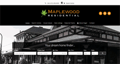 Desktop Screenshot of maplewoodresidential.com