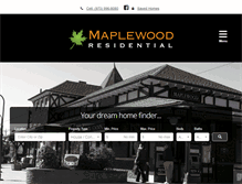 Tablet Screenshot of maplewoodresidential.com